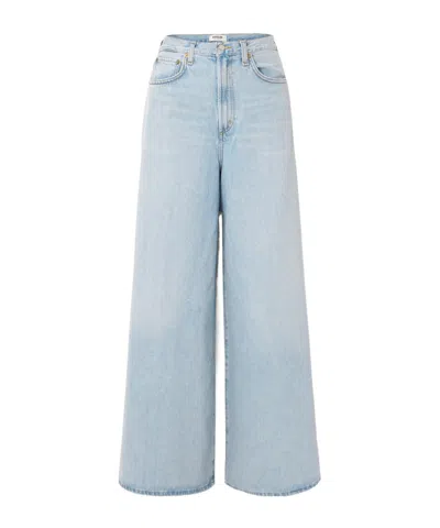 Agolde High-rise Wide-leg Jeans In Blue