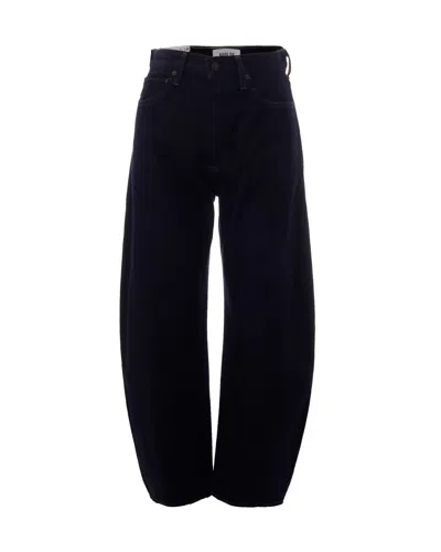 Agolde High-rise Wide-leg Jeans In Nser