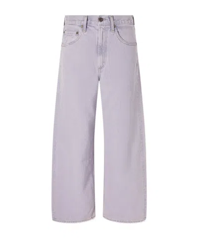 Agolde High-waisted Wide-leg Jeans In Blue