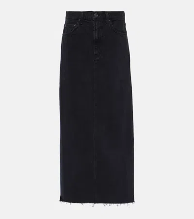 AGOLDE HILLA DENIM MAXI SKIRT