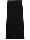 Agolde Hilla Denim Maxi Skirt