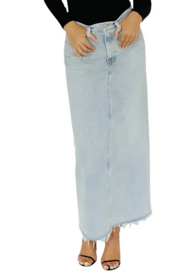 Agolde Hilla Skirt In Practice In Blue