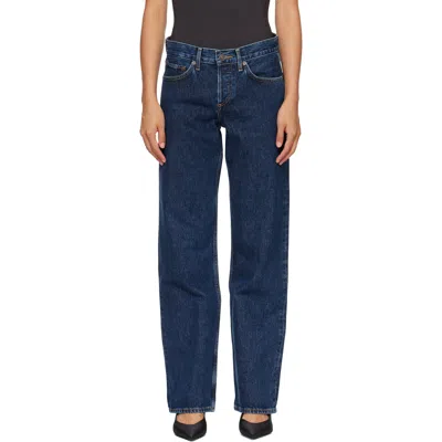 AGOLDE INDIGO LOW RISE LOOSE JEANS