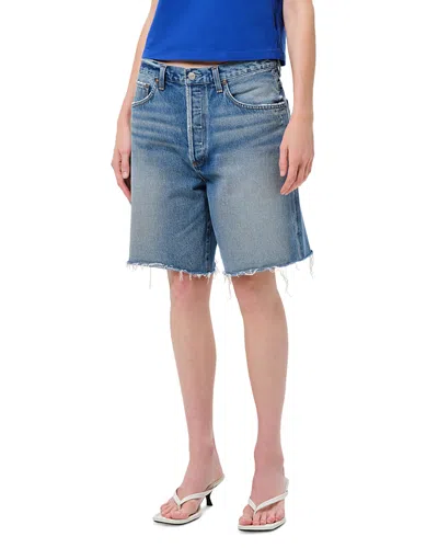 Agolde Indra Hip Slung Baggy Shorts In Multi