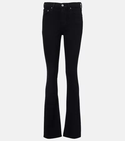 Agolde Ingram High Rise Skinny Jeans In Immersion In Black