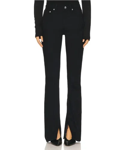 Agolde Ingram Split Skinny Jeans In Black