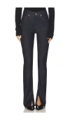 Agolde Ingram High Waist Split Hem Skinny Jeans In Blue
