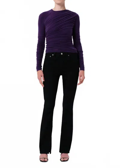 Agolde Ingram Split Skinny Jeans In Immersion In Purple