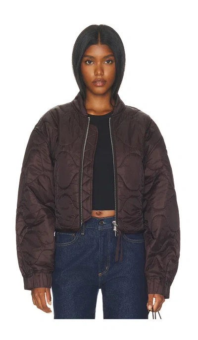 Agolde Iona Jacket In Brown