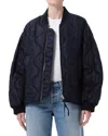 Agolde Isla Quilted Jacket In Black