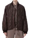 Agolde Isla Quilted Jacket In Blue