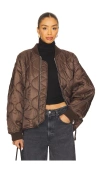 Agolde Isla Quilted Jacket In Multi