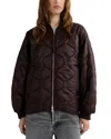 Agolde Isla Quilted Jacket In Brown