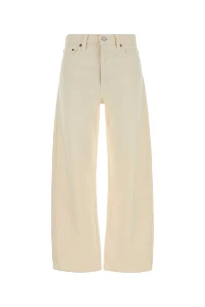 Agolde Arc Jeans In Recycled Cotton Denim In Neutral