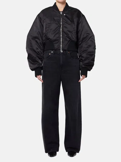 Agolde Jacket  Woman Color Black 1 In Schwarz 1