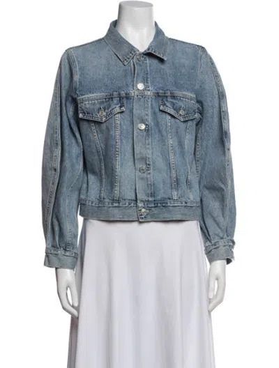 Pre-owned Agolde Jacket In Blue