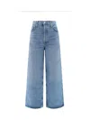 Agolde Ren High Rise Wide Leg In Blue