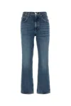 Agolde Denim Trousers With Belt Loops In Blue