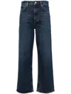 Agolde Pinch Waist High-rise Straight Jeans In Blue
