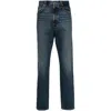 Agolde Five-pocket Tapered Jeans In Blue