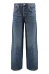 Agolde Jeans A Gamba Larga Twist In Blue