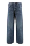 Agolde Jeans A Gamba Larga Twist In Blue