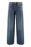 Agolde Jeans A Gamba Larga Twist In Blue