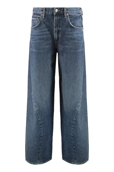 AGOLDE AGOLDE JEANS A GAMBA LARGA TWIST