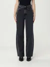Agolde Woman Black Jeans In Black