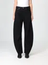 Agolde Arc Criss Cross Asymmetric Straight-leg Jeans In Black