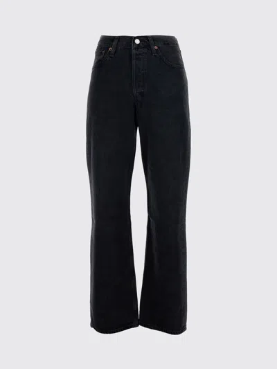 AGOLDE JEANS AGOLDE WOMAN COLOR BLACK,H13028002