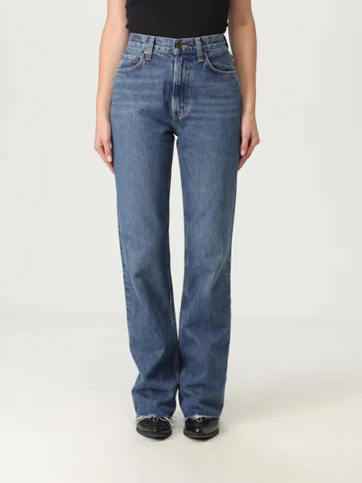 AGOLDE JEANS AGOLDE WOMAN COLOR BLUE,H19604009