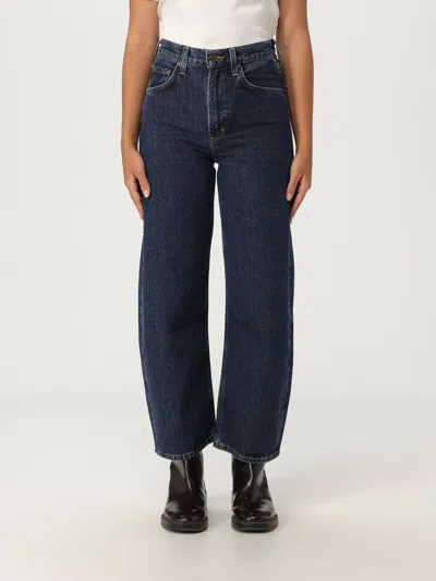 AGOLDE JEANS AGOLDE WOMAN COLOR BLUE,H28237009