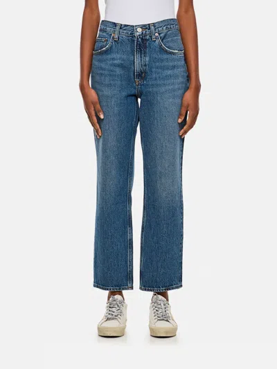 AGOLDE JEANS AGOLDE WOMAN COLOR BLUE,G55516009