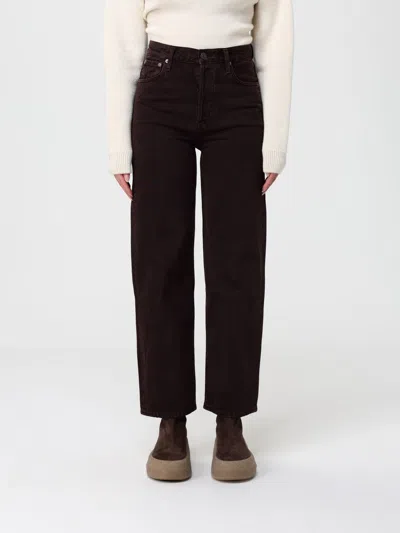 Agolde Jeans  Woman Color Brown In Multi