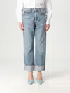Agolde "used Effect Fran Jeans" In Denim