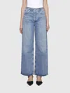 Agolde Light Blue Straight Boyfriend Jeans In Denim In Denim
