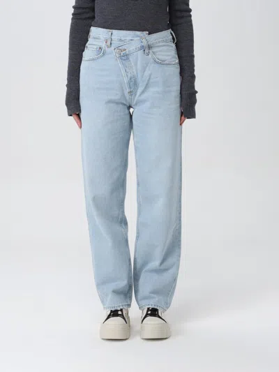 Agolde Jeans  Woman Color Denim In Blue