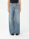 Agolde Light Blue Straight Boyfriend Jeans In Denim In Indigo