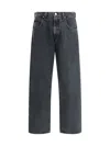 Agolde Faded Relaxed Wide-leg Fusion Jeans In Black