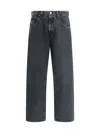 Agolde Faded Relaxed Wide-leg Fusion Jeans In Black