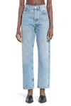 Agolde V Waist Kelly Relaxed Straight Jeans Replica In Blue