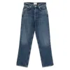 Agolde Harper Jeans Mid Rise Relaxed Straight Jeans Echo In Blue