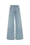Agolde Low Curve Mid-rise Taper Jeans In Blue