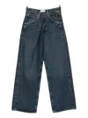 Agolde Vana Fold Jeans In Blue