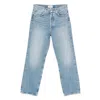 Agolde Denim Trousers With Belt Loops In Blue