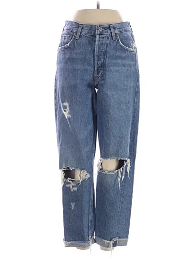 Pre-owned Agolde Jeans In Blue