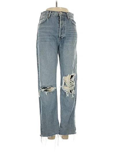 Pre-owned Agolde Jeans In Blue