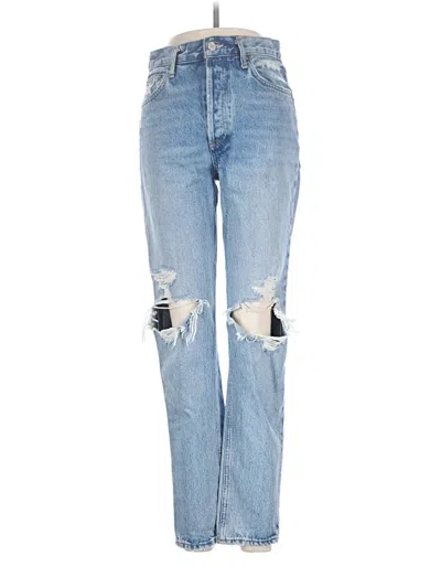 Pre-owned Agolde Jeans In Blue