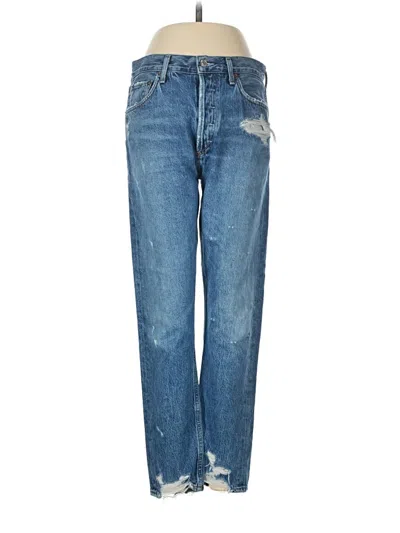 Pre-owned Agolde Jeans In Blue